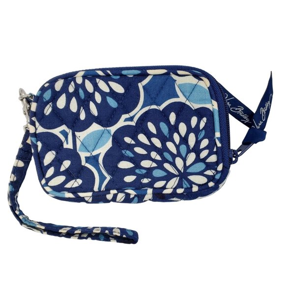 Vera Bradley Blue Petal Splash 5pc Glenna Bag, Wristlets, Wallets, Sunglass Case - Picture 16 of 16